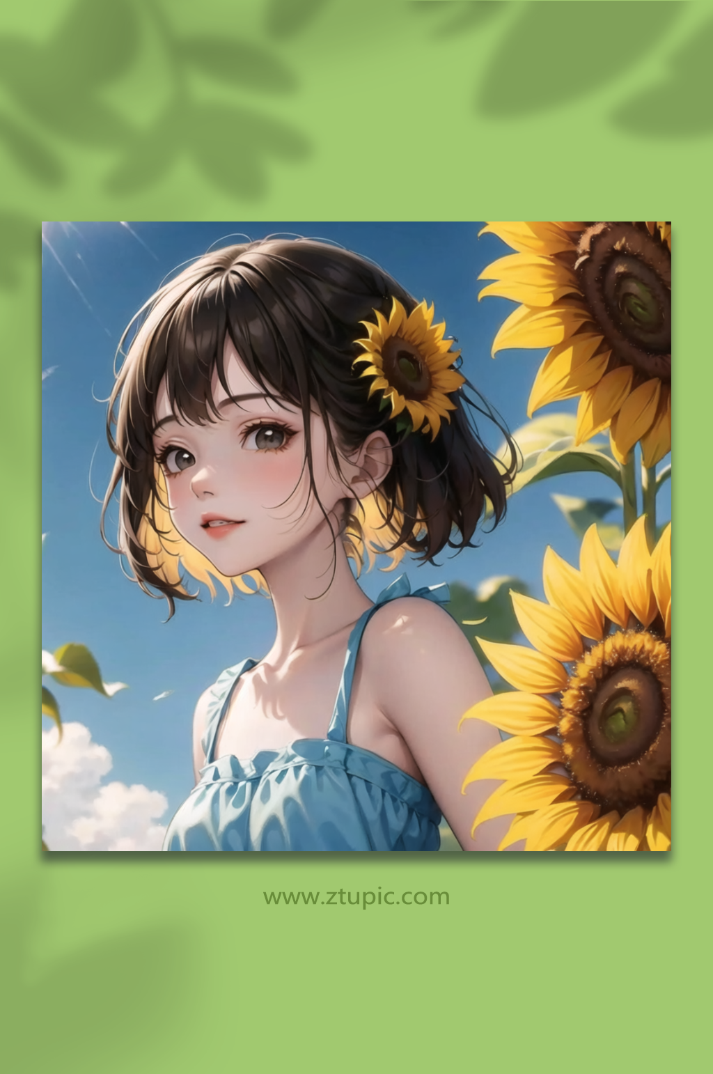 大自然人物插画风素材