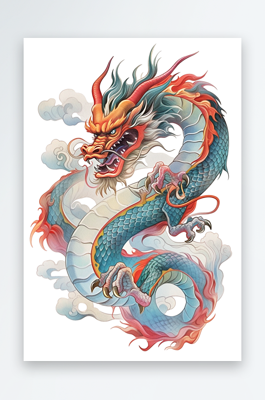大氣中國傳統(tǒng)龍形象素材