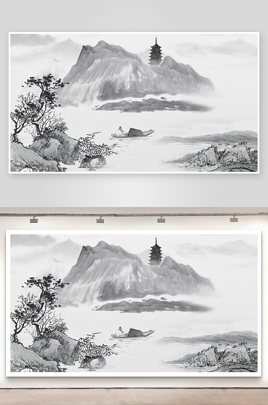 中國風(fēng)山水背景圖片