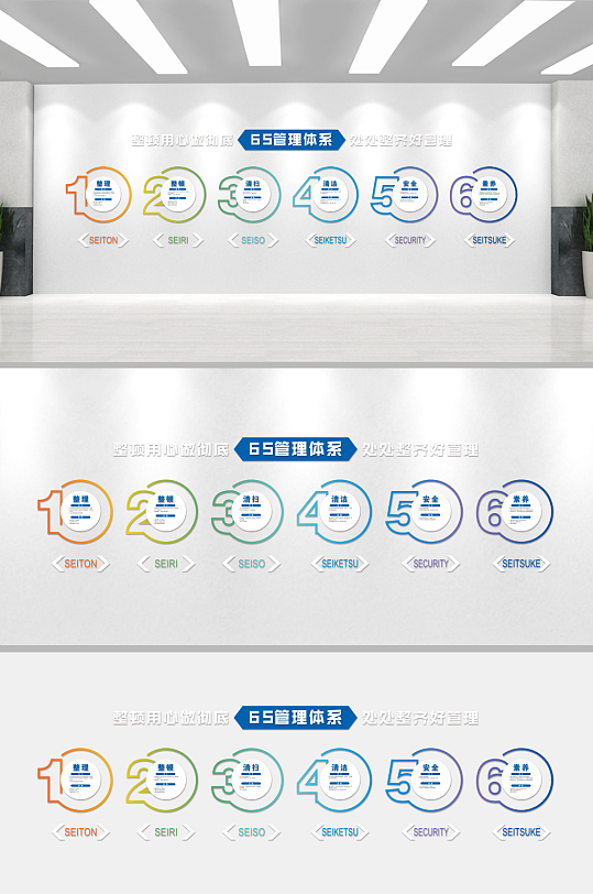 6S管理企業(yè)文化墻