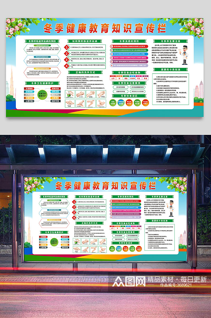 冬季健康教育宣传栏素材