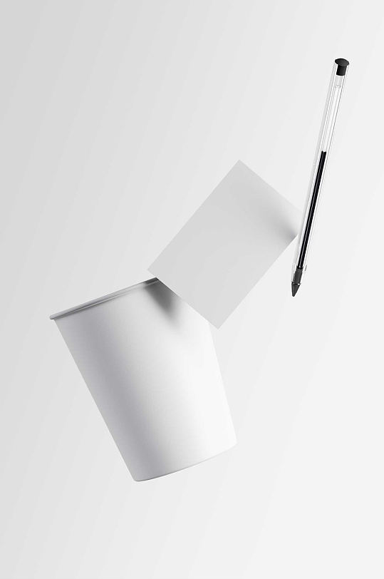 水杯铅笔漂浮样机