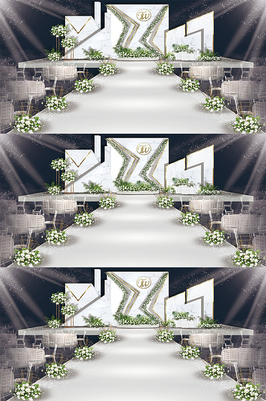 婚庆婚宴舞美主题设计-众图网