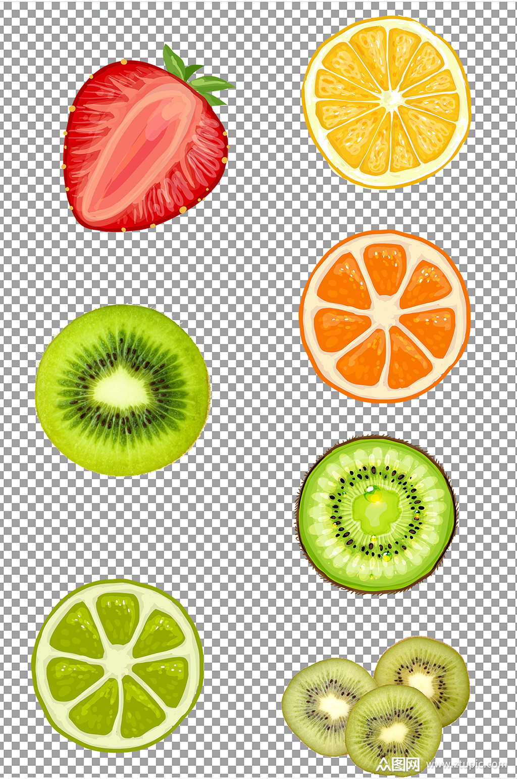 卡通水果片图片素材