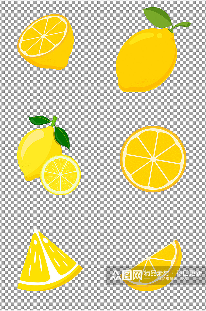 新鲜水果柠檬素材素材