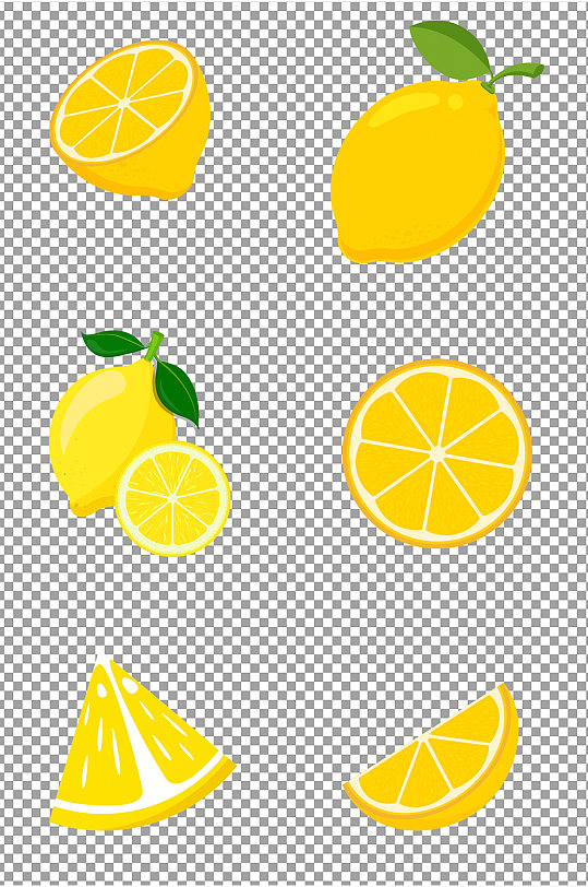 新鲜水果柠檬素材
