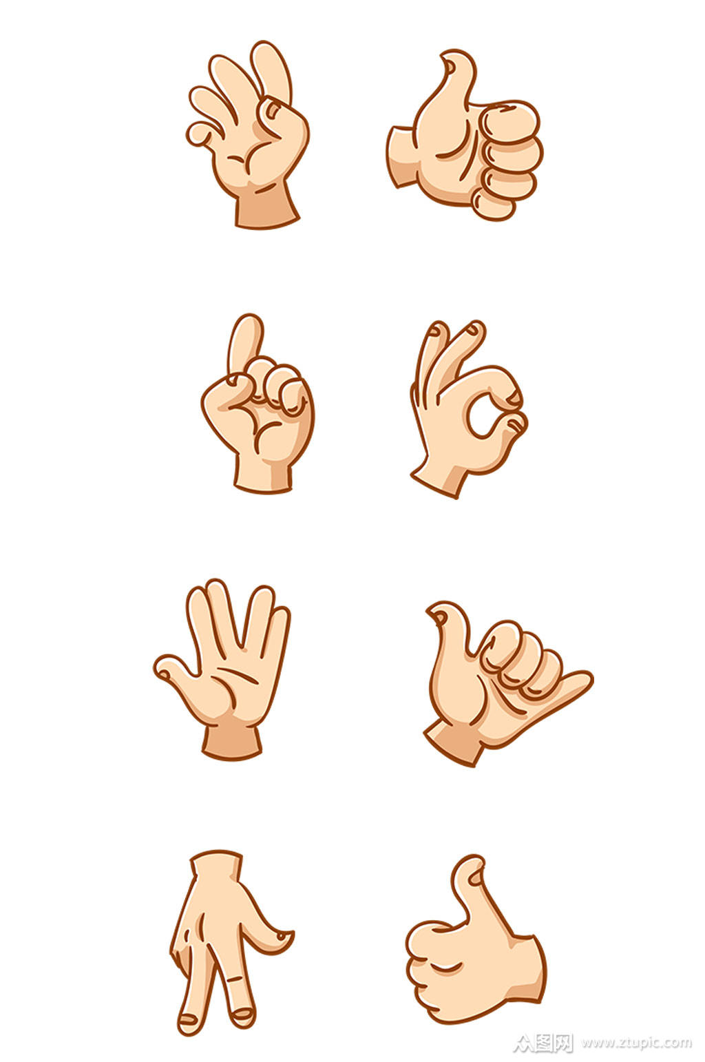 手势动作设计素材