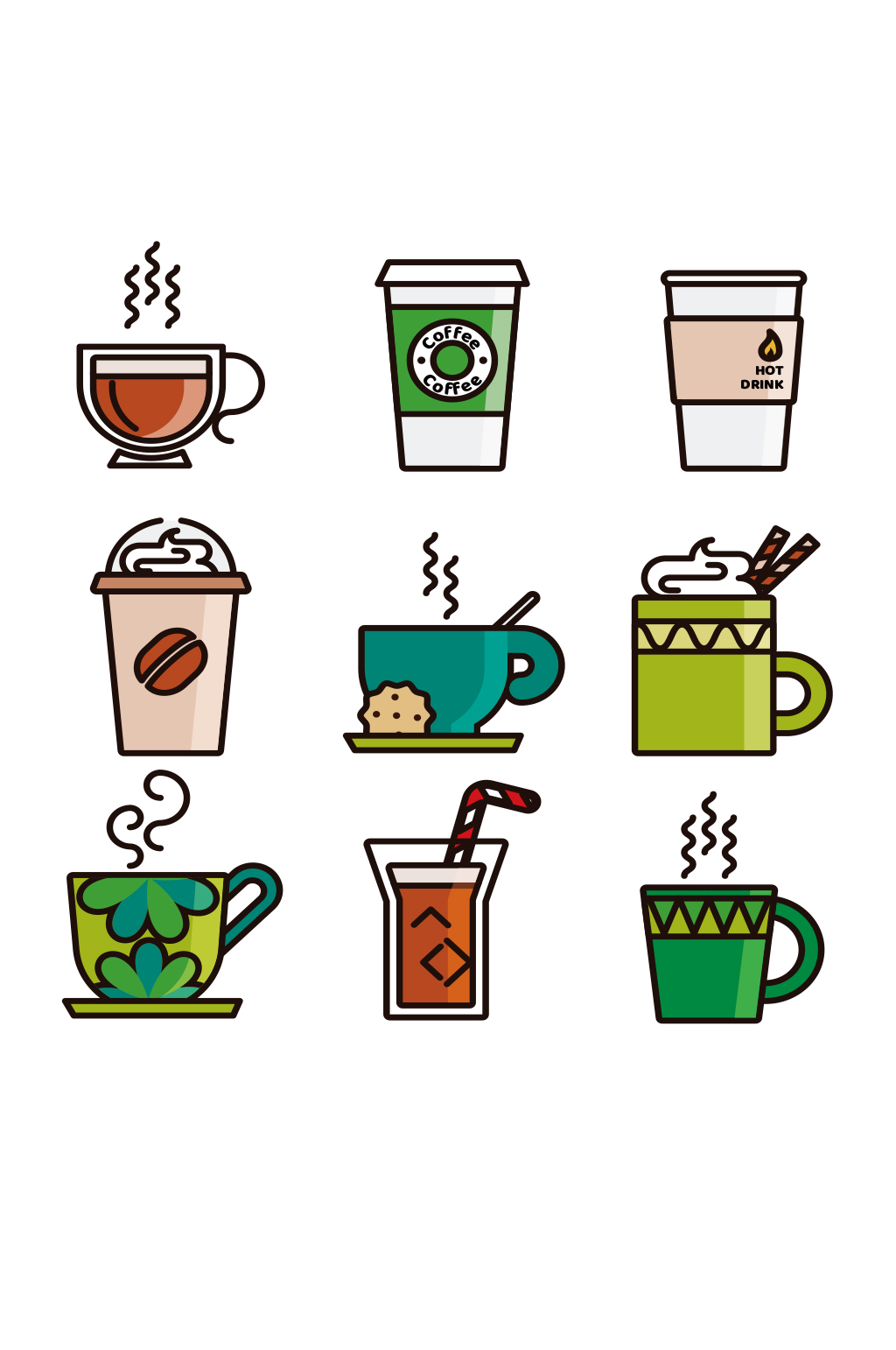 卡通插画奶茶杯一次性咖啡杯样机立即下载咖啡杯茶杯免扣png素材立即