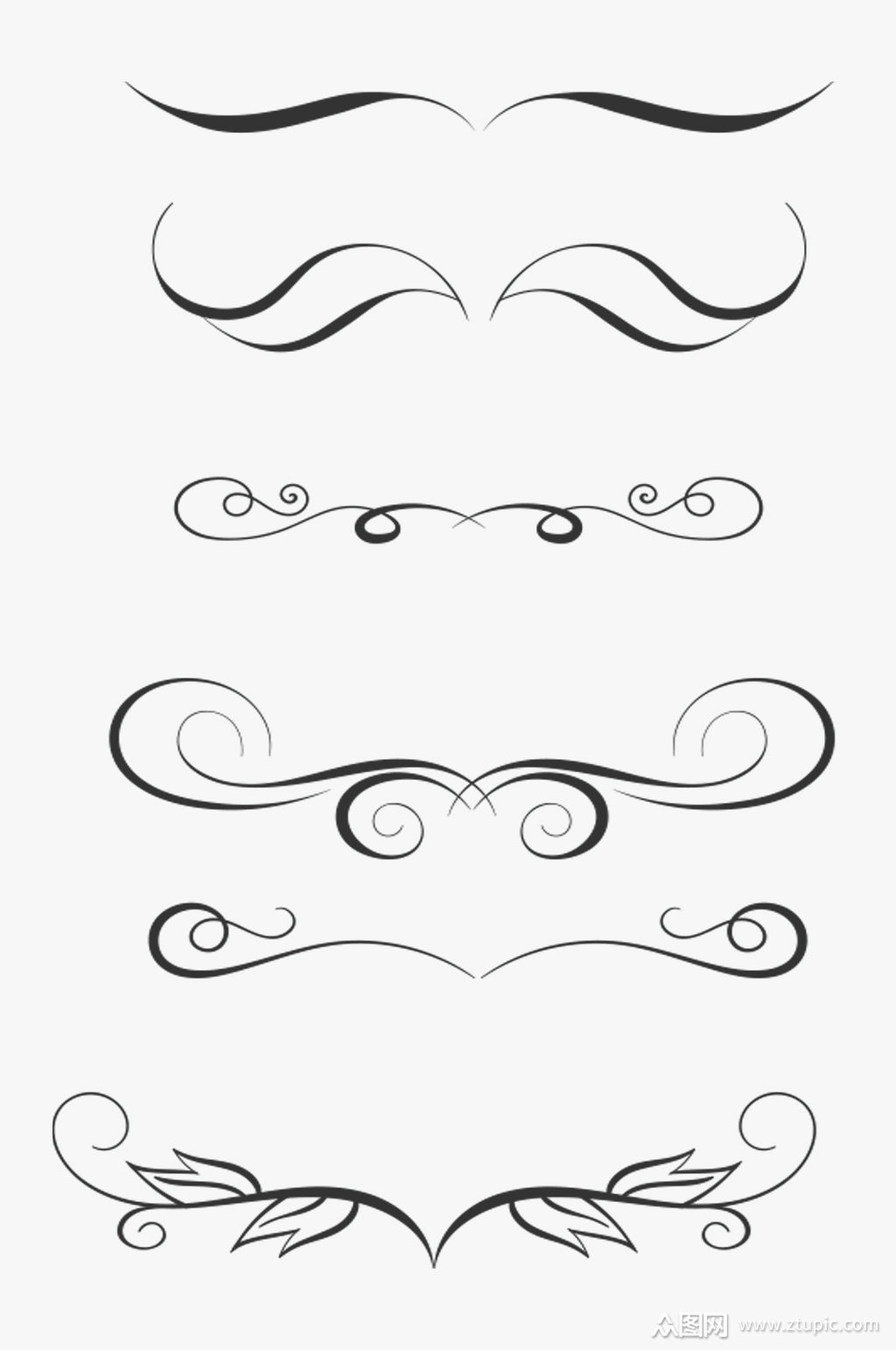 欧式花边艺术ai矢量素材素材