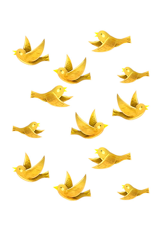 黄色小鸟动物元素免抠元素