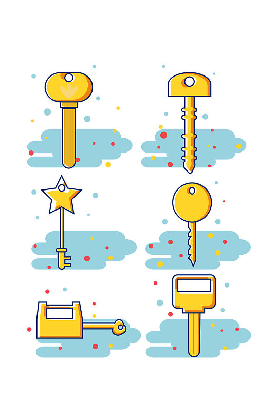 古代矢量钥匙图片-古代矢量钥匙素材下载-众图网