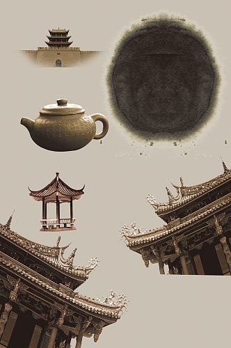 新中国风古典创意元素