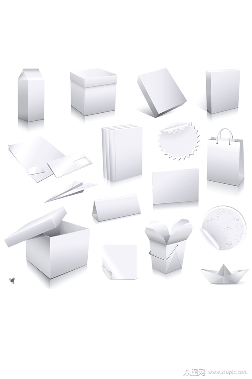 空白纸盒vi元素矢量素材模板下载-编号581889-众图网