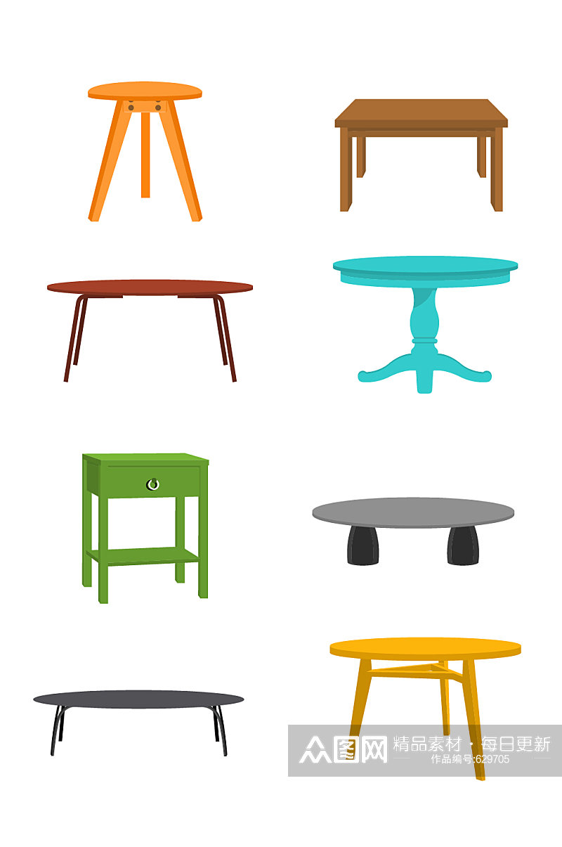 北欧风格家具家居简约桌子设计素材