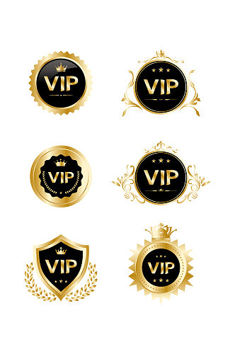 VIP会员图标设计元素
