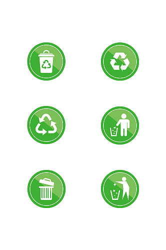 绿色环保图标图片 再循环箭头 环保图标素材