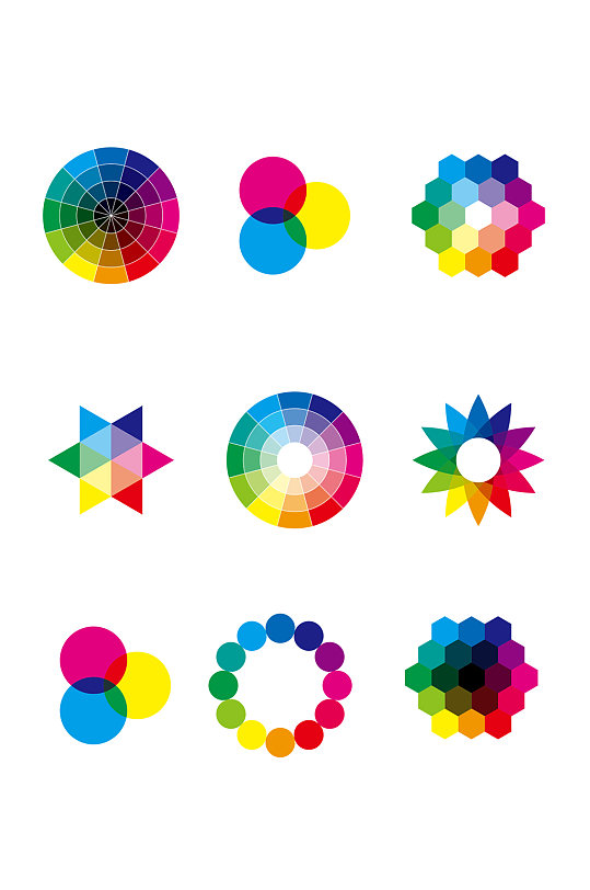 rgb色谱色环设计素材立即下载新色地球创意插画海报立即下载双色地球