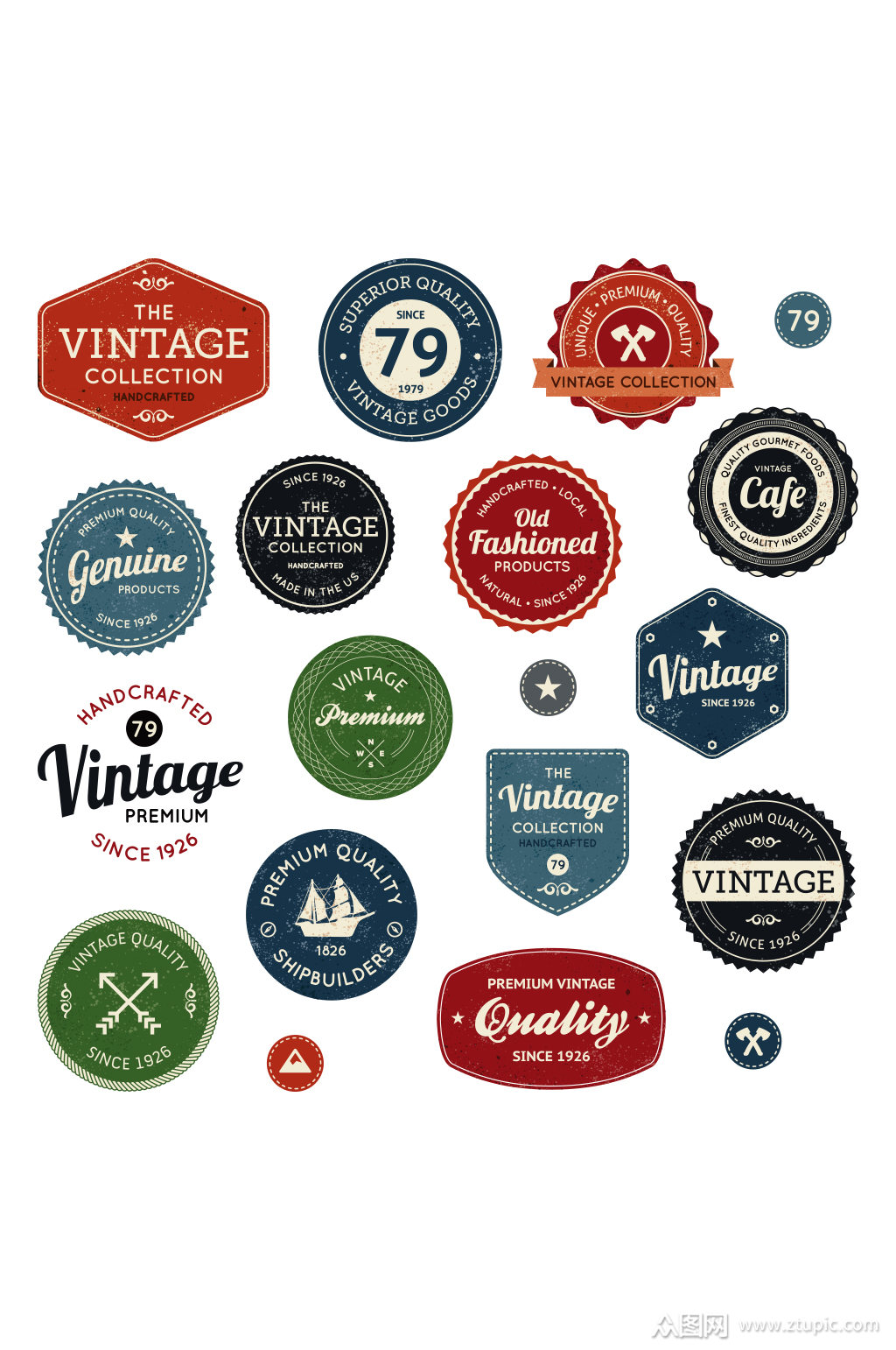 时尚标签图标设计矢量素材装饰元素