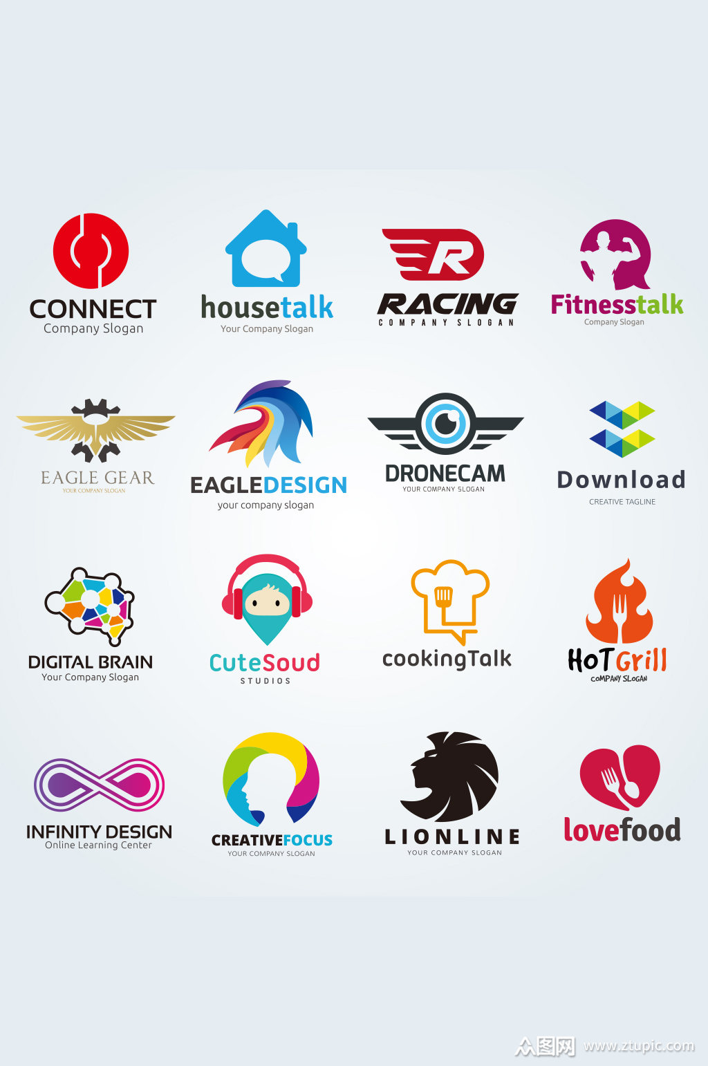 >精美商务logo设计矢量素材