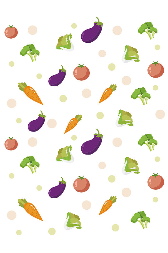 蔬菜底纹卡通蔬菜底纹西红柿