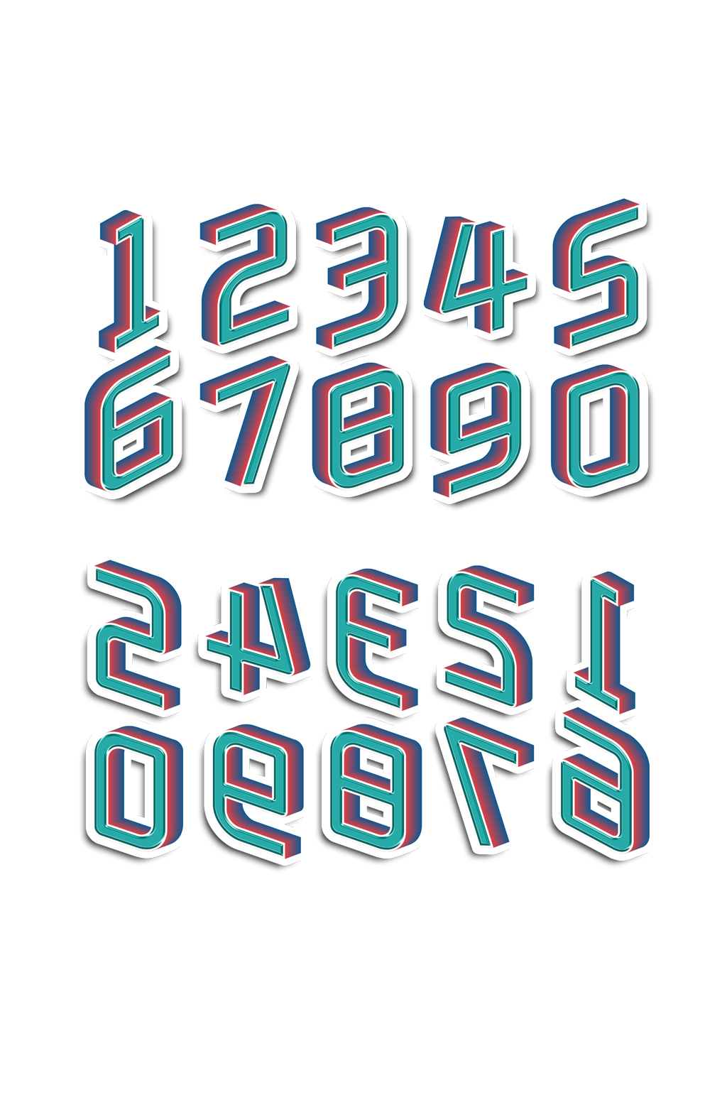数字字体设计图标素材