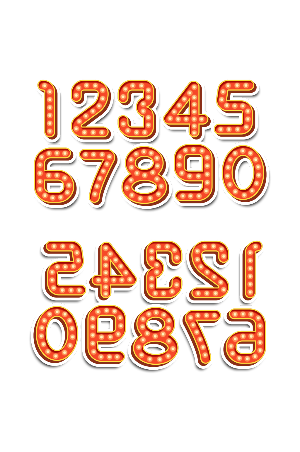 数字24字体设计图片