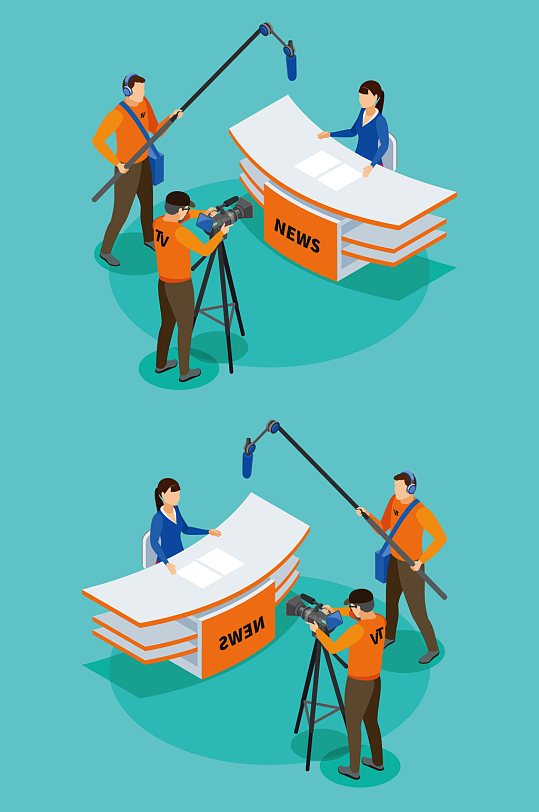 电视卡通人物直播摄像机