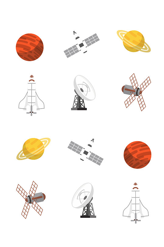 航天信號(hào)接收器衛(wèi)星 航天太空素材