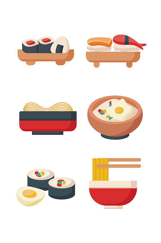 日式料理食物相关图标