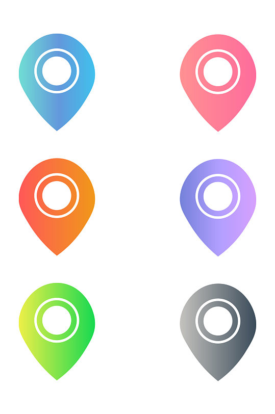 卡通手机导航图标