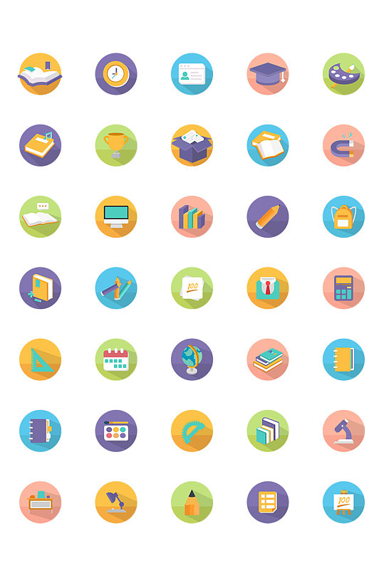 课程图app图标图标教育-众图网