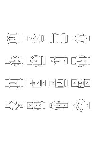 皮带扣图标设置概述16个皮带扣传染