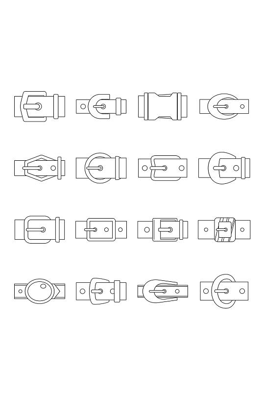 皮带扣图标设置概述16个皮带扣传染