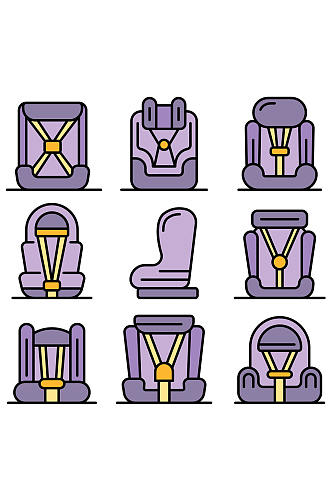 婴儿汽车座椅图标设置概述套婴儿汽车