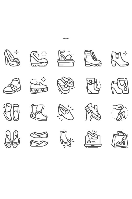 女士鞋子图标简约互联网金融