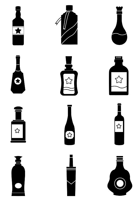 酒瓶形状图标icon