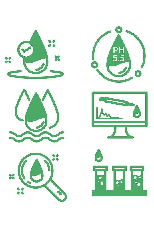 水质检测图标icon