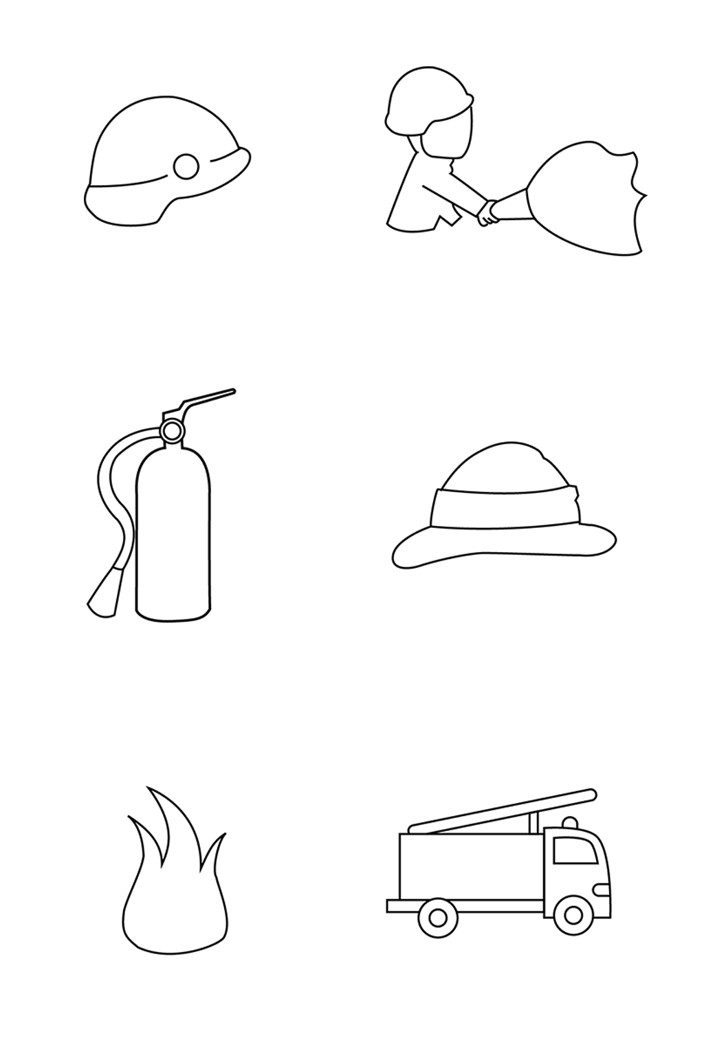 消防logo设计素材 手绘图片