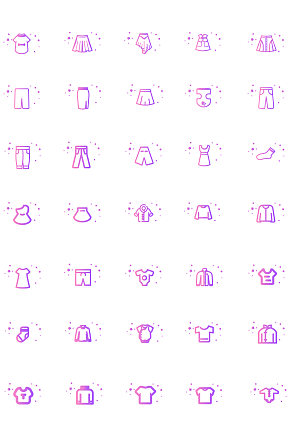 渐变衣服图标icon素材下载-众图网