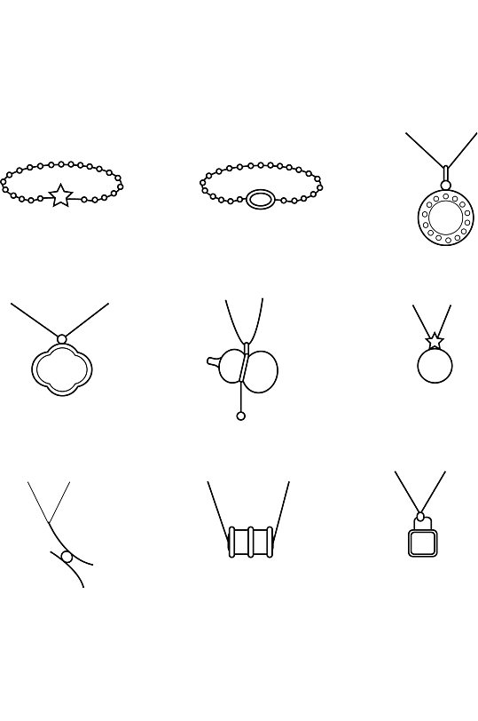 珠宝项链图标图片-珠宝项链图标设计素材-珠宝项链图标模板下载