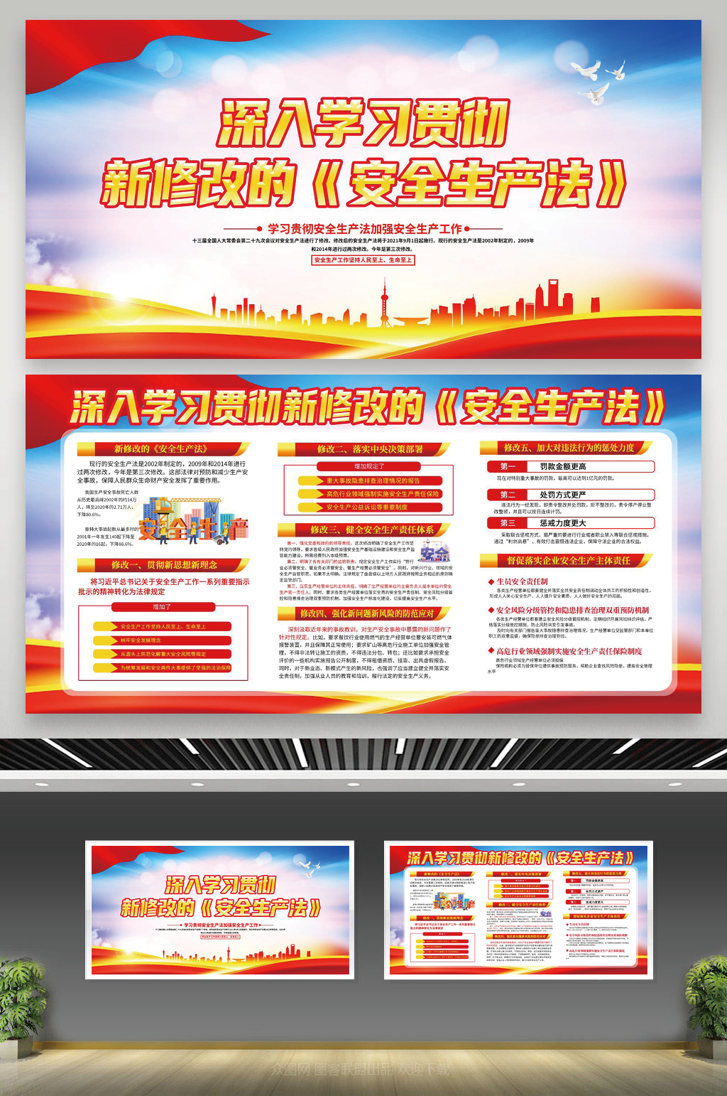 深入学习贯彻新修改的安全生产法宣传栏素材