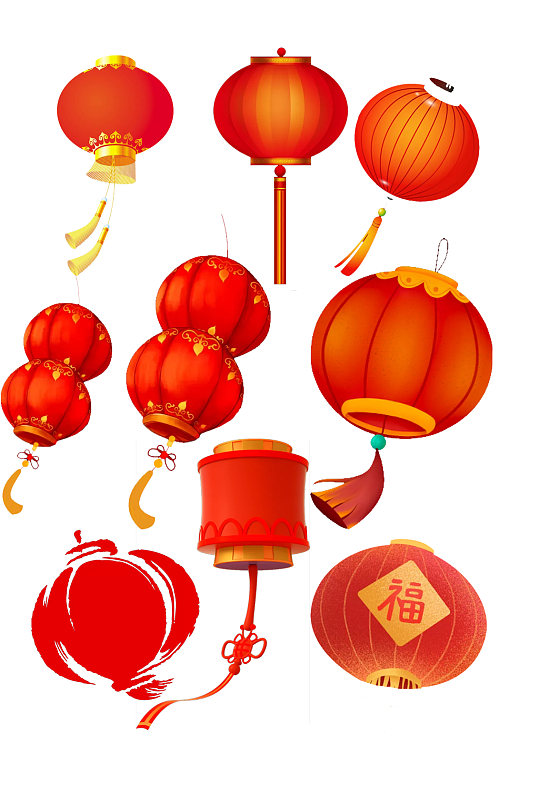免抠元素灯笼png-众图网