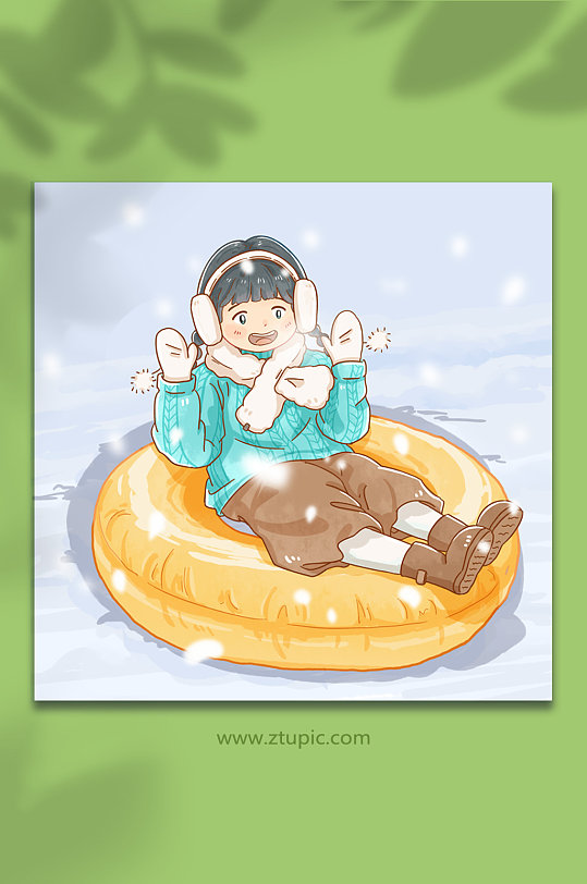 可爱滑雪图片-可爱滑雪素材下载-众图网