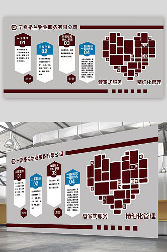 企业大气形象文化墙
