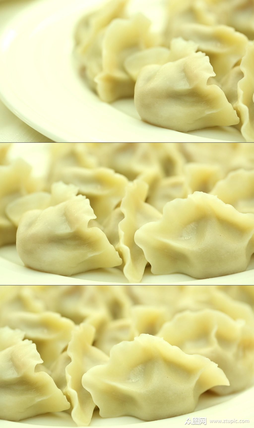过节团聚吃饺子实拍素材