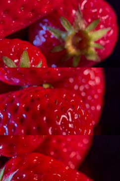 水果草莓新鲜实拍视频