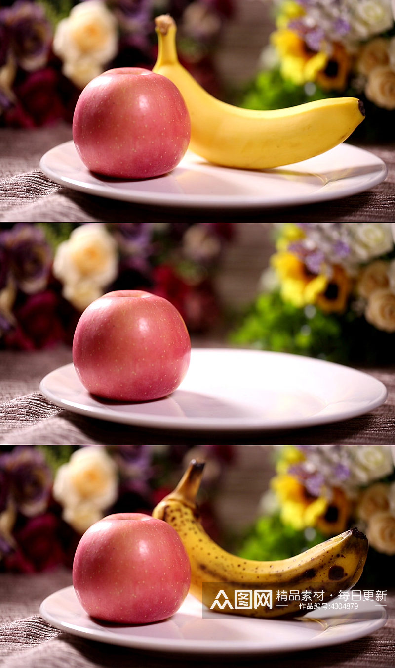 水果苹果香蕉实拍视频素材