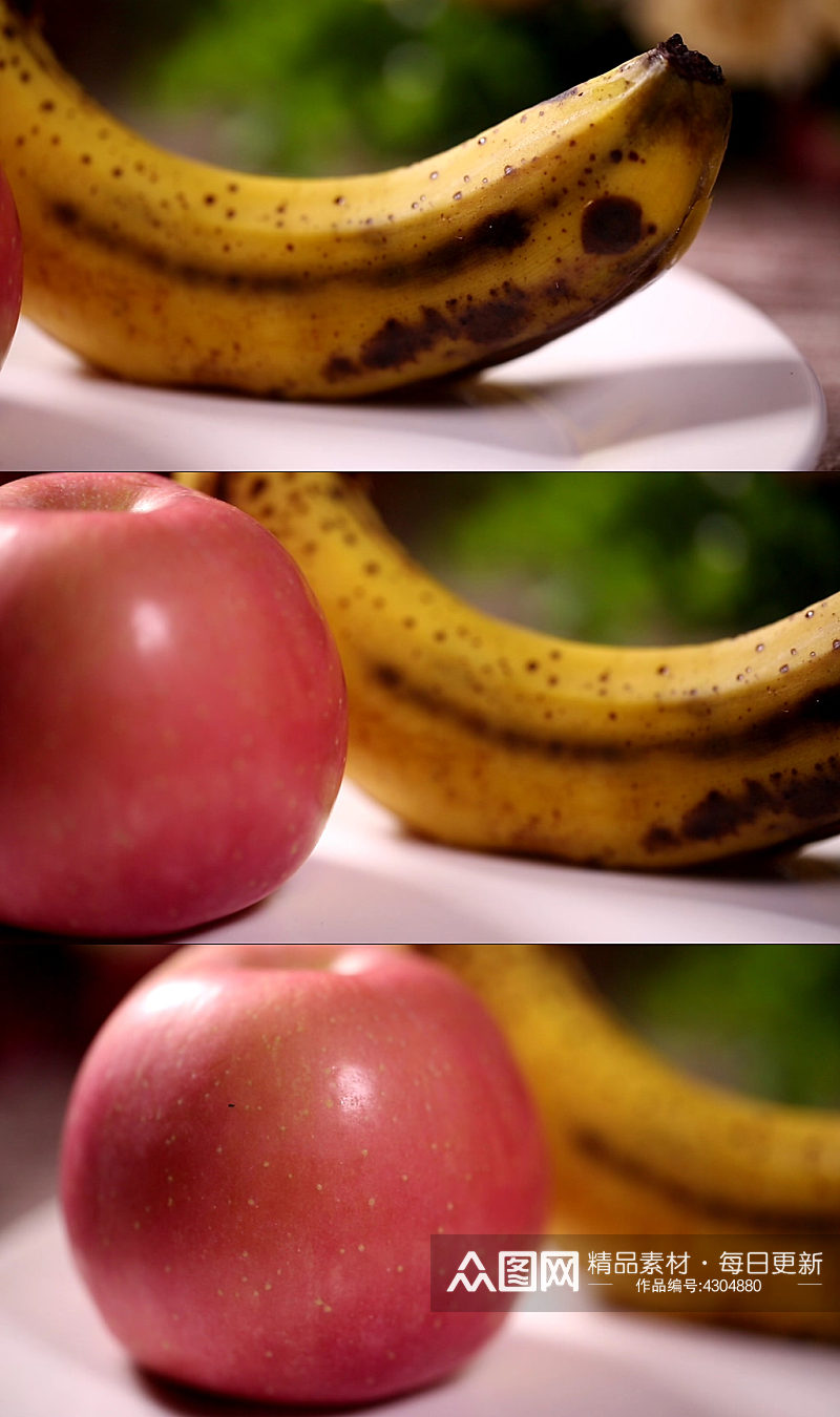水果苹果香蕉实拍视频素材