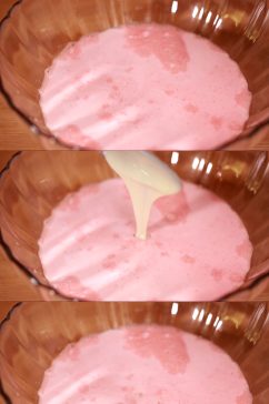 甜品饮料草莓牛奶视频