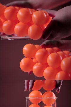 氨基酸蛋白质分子乒乓球演示实验教具实拍